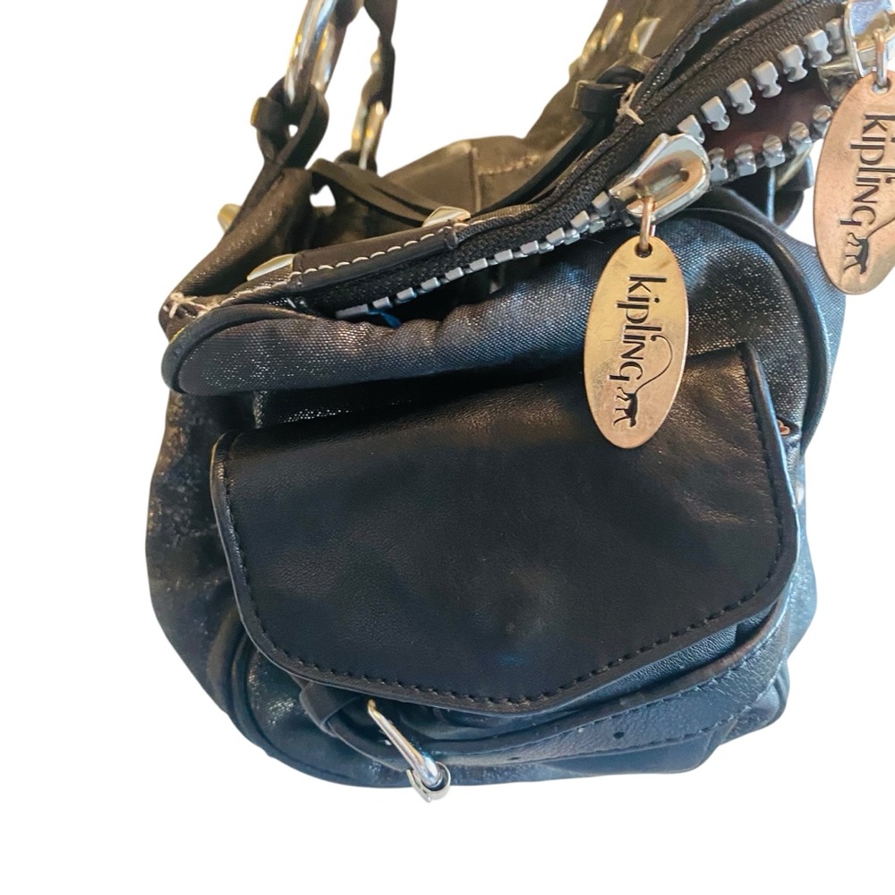 KIPLING FERGIE Black Kisses Lined Bag Y2K - Picture 3 of 11